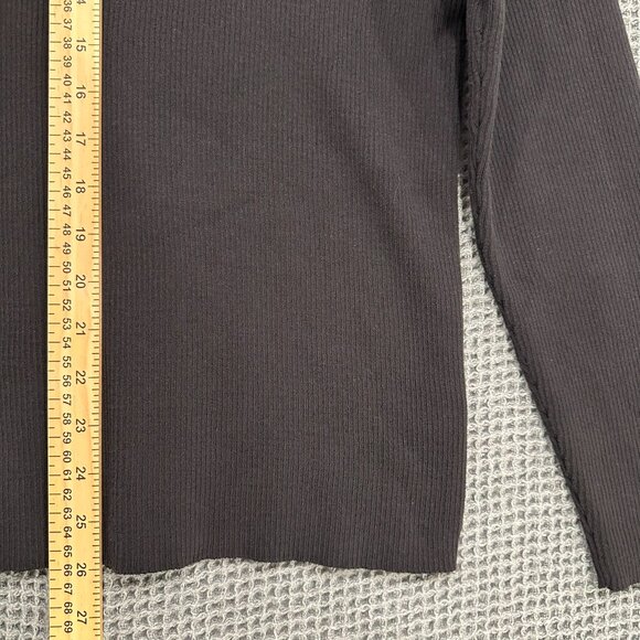 Ralph Lauren Jeans Company Knit Sweater Shirt Womens XL Leather Shoulder Patch - Picture 5 of 8